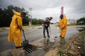 Gobierno de Benito Juárez, realiza trabajos preventivos por lluvias
