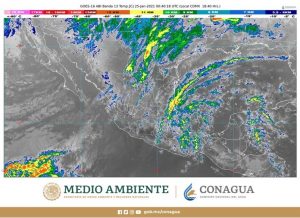 Ambiente muy frío, lluvias y vientos fuertes con posibles nevadas o aguanieve, persistirán en el noroeste y norte de México