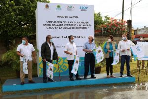 Carlos Joaquín inicia obras de ampliación de la avenida Isla Cancún, en Chetumal