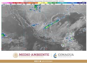 Lluvias de fuertes a muy fuertes se pronostican para la Península de Yucatán y el sureste de México