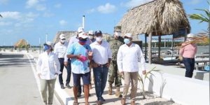 El gobernador, Mauricio Vila entregó los trabajos de modernización del Malecón de Río Lagartos