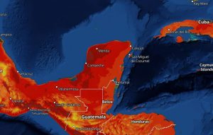 Semana sin frentes fríos en la península de Yucatán