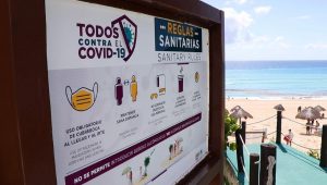 Mantiene gobierno municipal supervisión de protocolos sanitarios en playas de Cancún