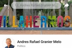 Anuncia Andrés Granier Melo que ya tiene cuenta oficial en Facebook