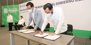 El gobernador, Mauricio Vila y Banverde firman convenio para que empresas puedan acceder a financiamiento y adquirir paneles solares
