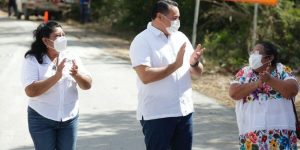 Renán Barrera impulsa la modernización de la carretera que conecta a la comisaría de Xcunyá con la vía a Progreso