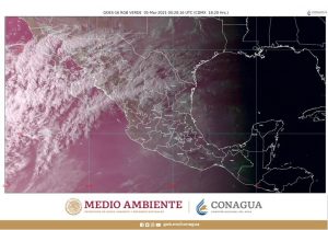 Esta noche se mantendrán lluvias puntuales fuertes en el norte de Chiapas y el suroeste de Tabasco