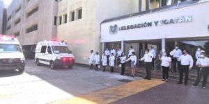 IMSS Yucatán da banderazo de salida a ambulancias para hospitales de IMSS-Bienestar
