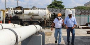 Refuerzan la seguridad para el mantenimiento de ductos de Pemex, en Progreso, Yucatán