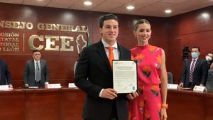 Samuel García recibe constancia de gobernador electo de Nuevo León