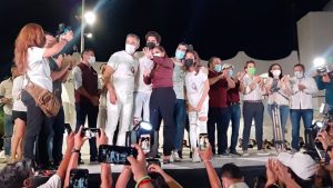 Mara Lezama llama a sus adversarios al diálogo y conjuntar propuestas de gobierno por el bien de Benito Juárez