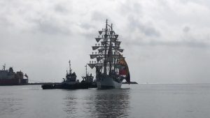 Llega  a Veracruz buque-escuela de Colombia; estos son los horarios de visita al velero