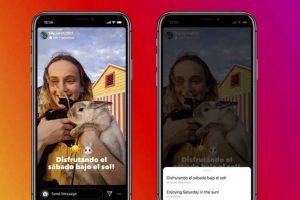 Instagram lanza herramienta que traduce el texto en las ‘Stories’