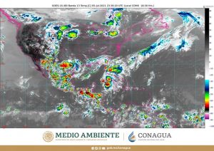 Se pronostican lluvias puntuales intensas con descargas eléctricas y posible caída de granizo en Chiapas