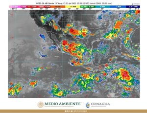 Se prevén lluvias puntuales muy fuertes en zonas de Chiapas, Oaxaca y Veracruz