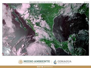 Se vigila el desarrollo de una zona de baja presión, ubicada al sur-suroeste de Jalisco, con 90 por ciento de probabilidad para formar un ciclón tropical