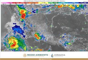 Lluvias muy fuertes con descargas eléctricas, se pronostican para Chihuahua, Nayarit, Oaxaca, Sonora y Veracruz