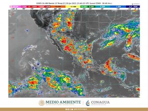 Se pronostican lluvias puntuales muy fuertes para nueve estados de la República Mexicana