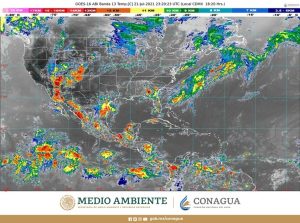 Se pronostican lluvias puntuales intensas y posible formación de torbellinos o tornados en zonas de Nuevo León y Tamaulipas