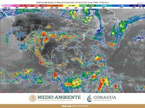 ​Para las próximas horas se prevén lluvias muy fuertes en Baja California, Chihuahua, Durango, Sinaloa y Sonora