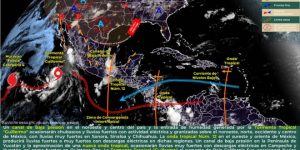Pronostican fuertes lluvias para este domingo en  la península de Yucatán