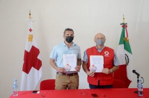 Convenio entre Cruz Roja y Asociación de Hoteles de Campeche, para aprovechar productos reciclables