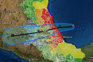 Activan alerta roja por huracán Grace al norte de Veracruz