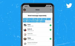 Twitter ahora permite enviar el mismo mensaje hasta a 20 contactos