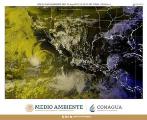 La tormenta tropical Linda se localiza al sur-suroeste de las costas de Colima y Michoacán; refuerza la probabilidad de lluvias en el occidente y sur del país