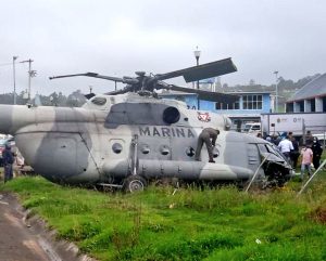 Se desplomó el helicóptero donde viajaba el secretario de Gobierno de Veracruz, Éric Cisneros