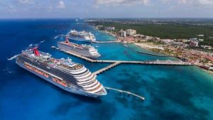Con medidas de protección sanitaria se reactivó el turismo de cruceros en Quintana Roo