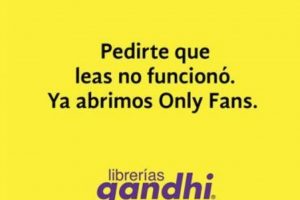 Librerías Gandhi abre cuenta de OnlyFans