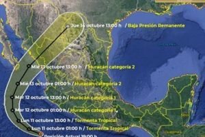 Avanza tormenta tropical ‘Pamela’ a costas de Colima y Jalisco