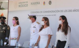 Conmemoran autoridades Bicentenario de la Armada de México