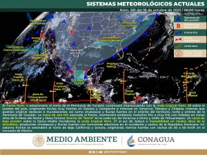 Probabilidades de lluvias ocasionales en el centro de Quintana Roo
