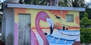 La costa yucateca estrena murales realizados por niñas, niños y jóvenes