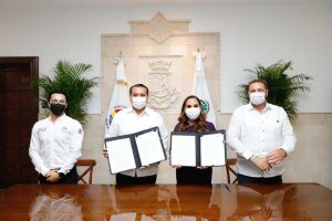 Firman los municipios de Mérida y Benito Juárez carta de intención para establecer la cooperación de ambas ciudades