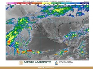 Prevalecen las condiciones para lluvias torrenciales en el sur de Veracruz y muy fuertes en Campeche, Chiapas y Tabasco