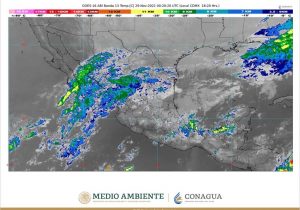Se prevén lluvias muy fuertes en el sur de Veracruz, y fuertes en sitios de Chiapas, Oaxaca y Puebla
