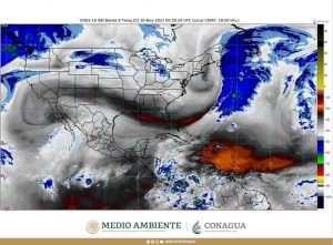 Continuará el ambiente frío en el norte y centro del país, lluvias intensas en Chiapas, Oaxaca, Tabasco y Veracruz