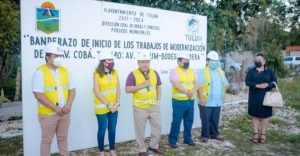 Ayuntamiento de Tulum pone en marcha modernización de la avenida Cobá