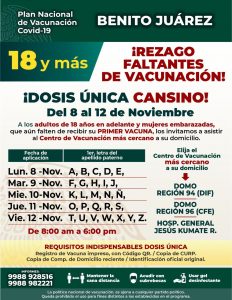 Anuncian nueva campaña de vacunación contra Covid-19 para rezagados en Cancún