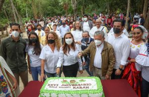 Celebran 26 Aniversario de histórico Parque Kabah