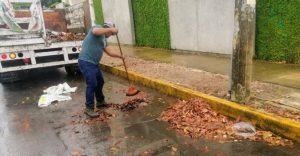 Refuerzan trabajos preventivos por las lluvias en Benito Juárez