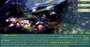 La tormenta tropical “WANDA”, no representa riesgo para Quintana Roo