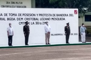 Nombran a Cristóbal Lozano Mosqueda como nuevo comandante de la 30a Zona Militar de Tabasco