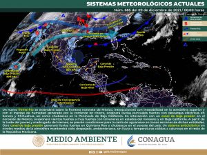 Preven lluvias para el sur de Quintana Roo