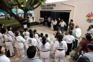 Inauguran primera escuela municipal de Kick Boxing en Benito Juárez