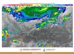 El Frente Frío 24 ocasiona lluvias puntuales fuertes en Chiapas, Oaxaca, Puebla y Veracruz