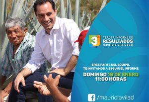 El Tercer Informe del gobernador de Yucatán, Mauricio Vila será virtual